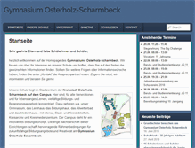 Tablet Screenshot of gymnasium-ohz.de